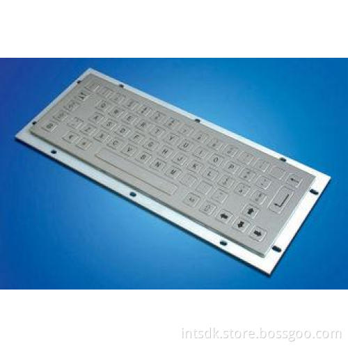ZT599A Kiosk Metal Keyboard with 64 Stainless Keys